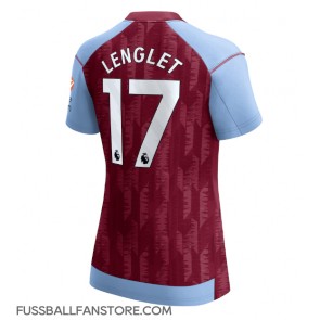 Aston Villa Clement Lenglet #17 Replik Heimtrikot Damen 2023-24 Kurzarm